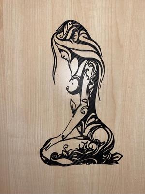 Women floral 2D Art Wall Decoration
