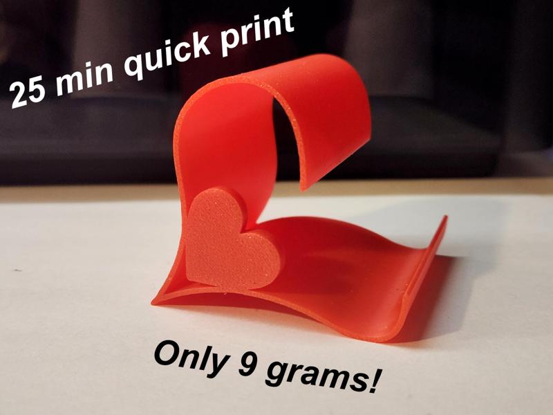 Super Lightweight Heart in Heart Phone Stand