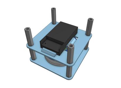 45mm drone stack FS-iA6 radio mount   