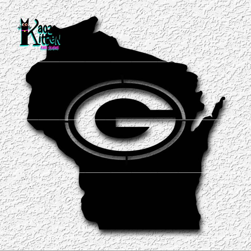 Wisconsin State GreenBay Packers wall art Football decor
