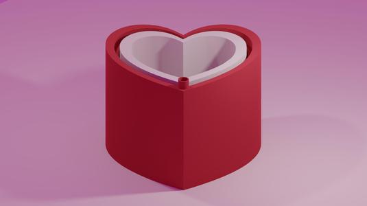 The Self Fulfilling Heart - Remix of Simple Heart Box with Lid