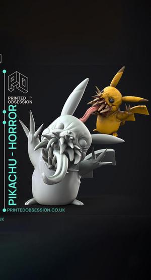 Pikachu Horror - Pokemon - Fan Art