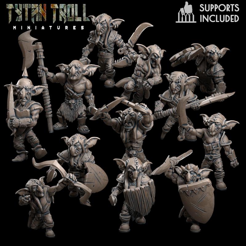Goblin Raider Pack - Pre-Supported