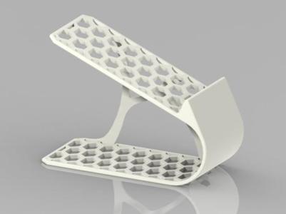 Modern Shoe Rack - Organizer with Honeycomb Design