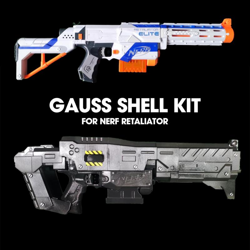 Starcraft 2 Guass Rifle Working upgrade kit for Nerf Retaliator