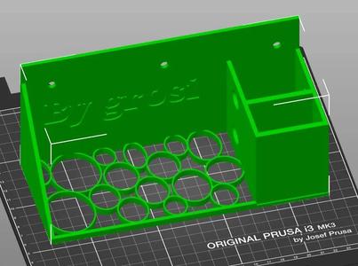 wall holder for round tools   