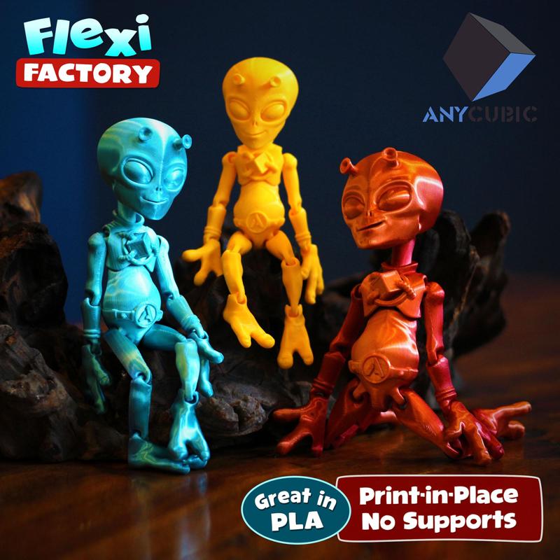 FREE Flexi Factory Anycubic Alien with 3MF Included