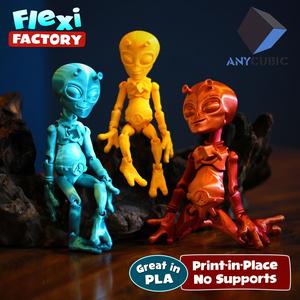 FREE Flexi Factory Anycubic Alien with 3MF Included