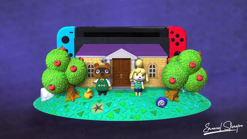 ANIMAL CROSSING DOCK NINTENDO SWITCH