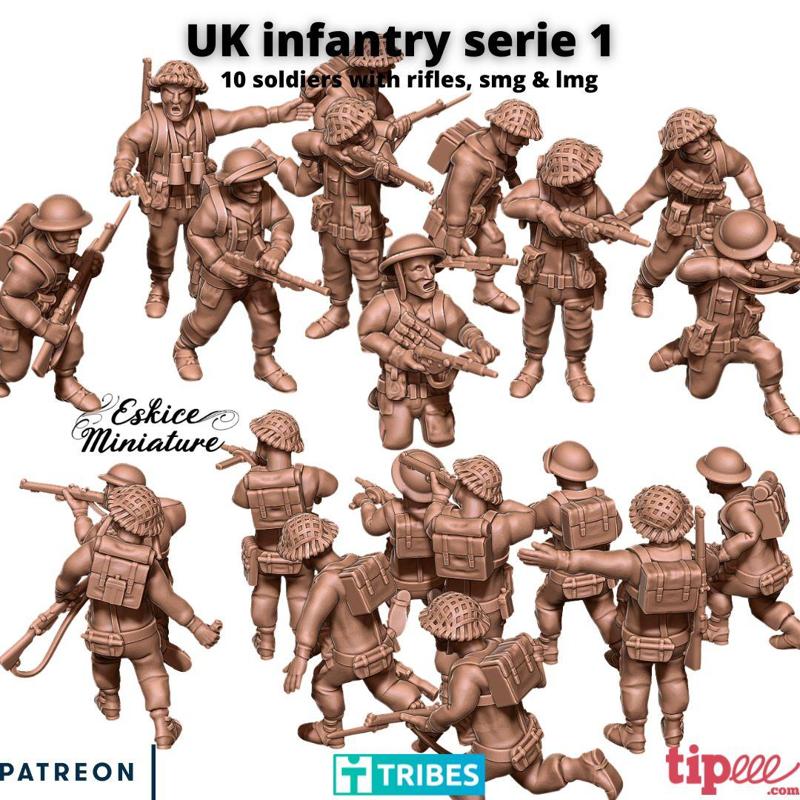 UK infantry serie 1 - 28mm