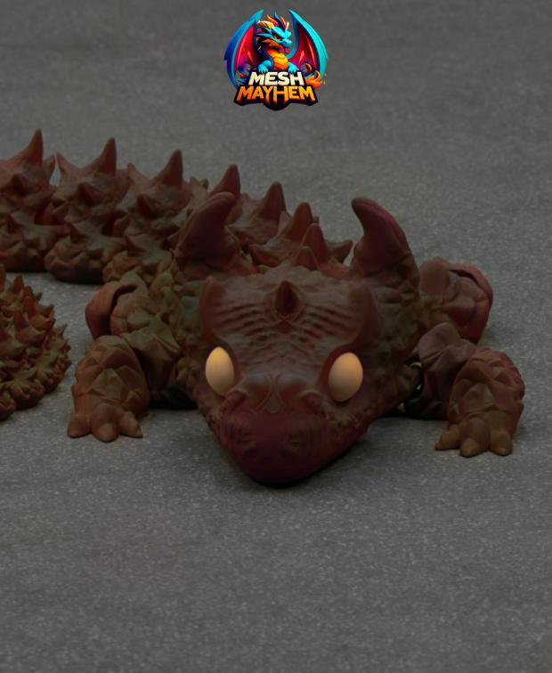 Mesh Mayhem Rock Dragon