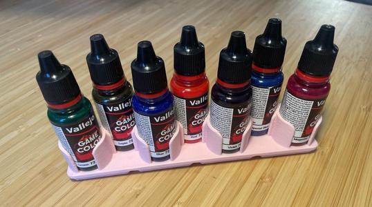 Gridfinity 4x1 Vallejo paint bottle holder