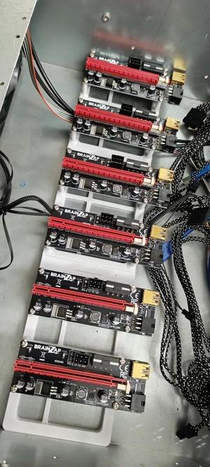 Inter-Tech (and generic chinese) 4W40 4W2 4U Mining-Server Case - PCIe Risers bracket   
