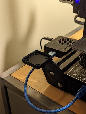 Gridfinity Ender 3 (± Pro) Extrusion-Mounted 1x1 Baseplate