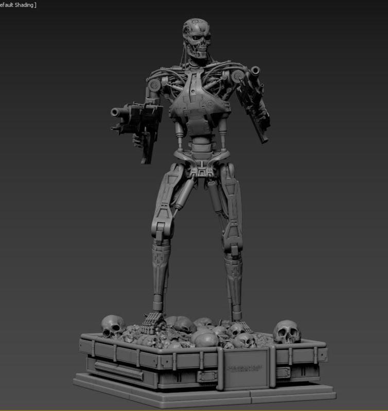 Terminator T-800 Endoskeleton High Detal