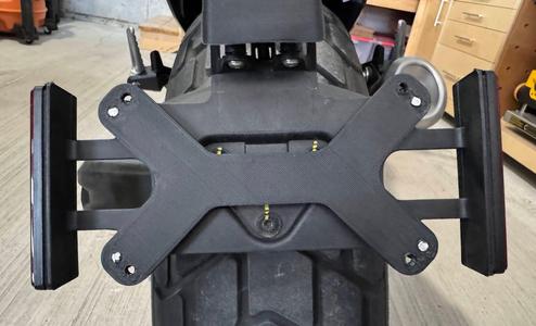 Ontario Motorcycle License Plate Adapter to US Plate Size