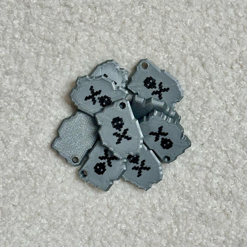 Tibia Sudden Death Rune Keychain (NO AMS)
