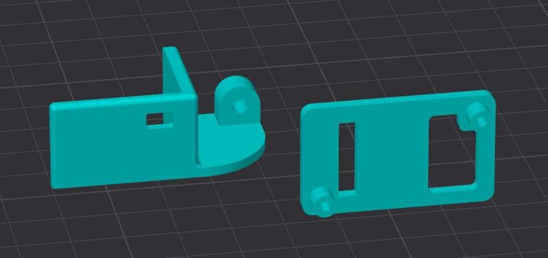 K1 MAX camera mount with heatsink mounting space