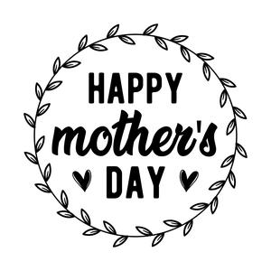 Happy Mother's Day Ink & t-shirt Bleaching Art Stamp
