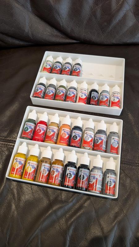 Humbrol Acrylic Paint Dropper Bottle Tray