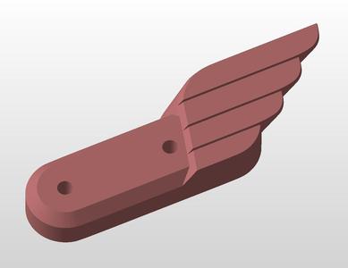 Ninebot back nut cover with Hermes wings