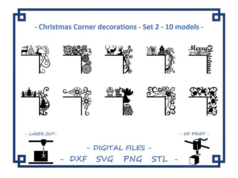 Christmas Corner decorations - Set 2  - 10 models