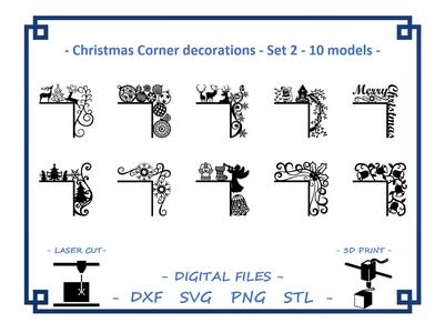 Christmas Corner decorations - Set 2  - 10 models
