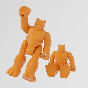 Brown Bear – Animal Warriors (Print-in-place) - 3D Toy Zone