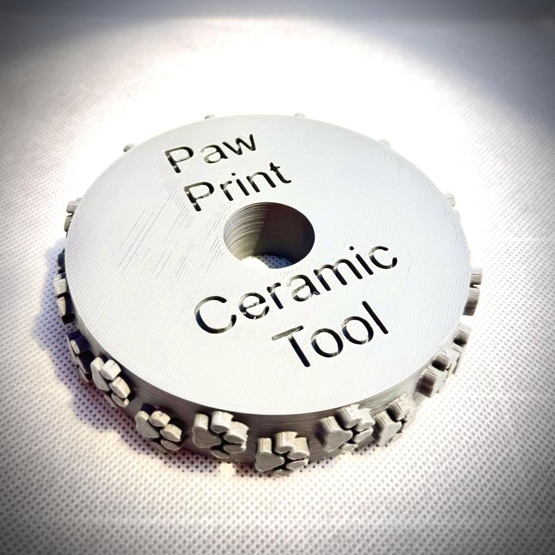 Paw Print Ceramic Roller Tool