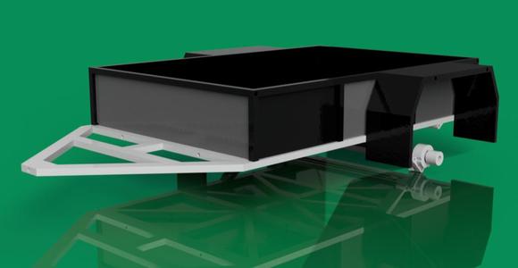 1/10 scale offroad utility trailer