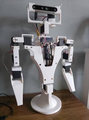 Humanoid Robot: Head + Arms + Rotating Torso