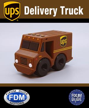 Fixum Dude Motors PIP UPS Delivery Truck