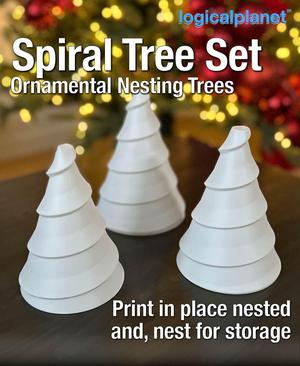 Nesting Spiral Christmas Tree Set