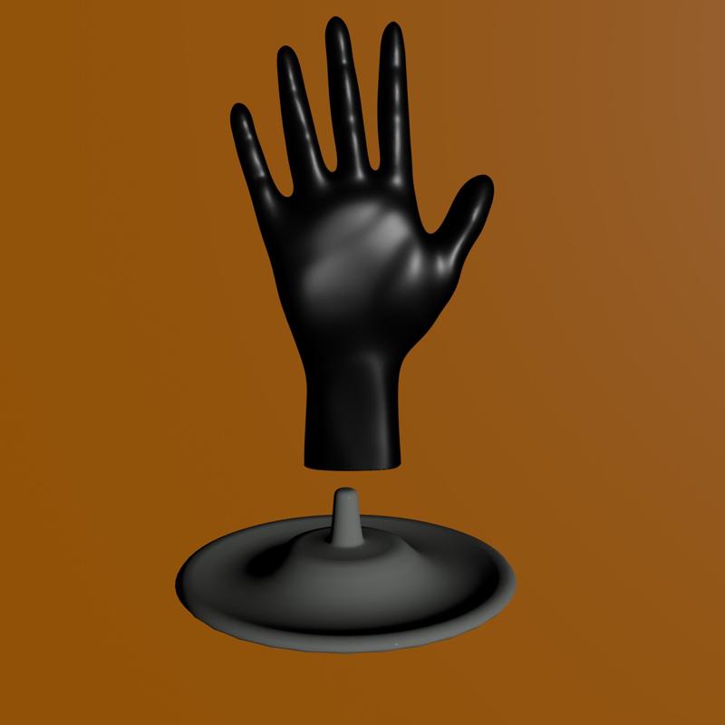 Hand Jewelry/Ring Holder With Base