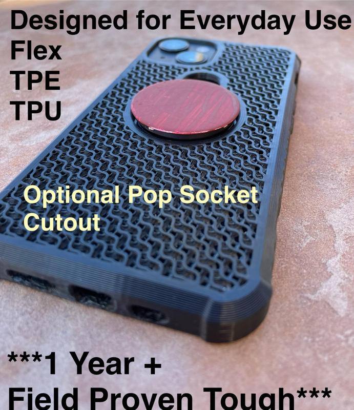 iPhone 13/14 Case, TPU/TPE, optional Popsocket cutout