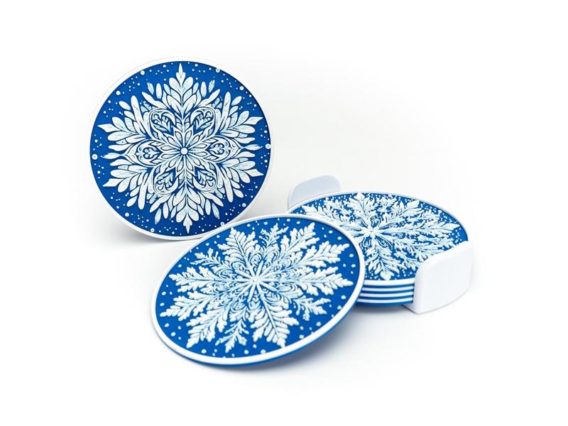 Snowflake Coasters