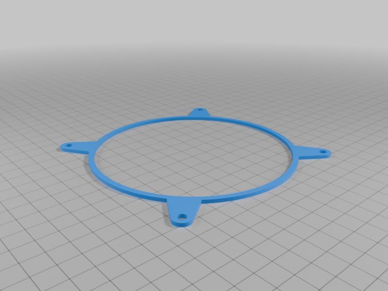 120mm PC fan cover frame / template