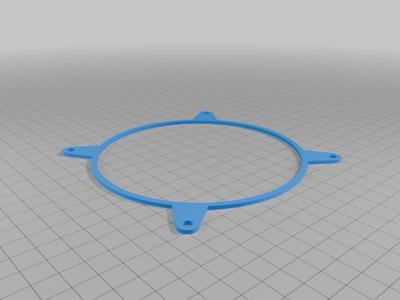 120mm PC fan cover frame / template