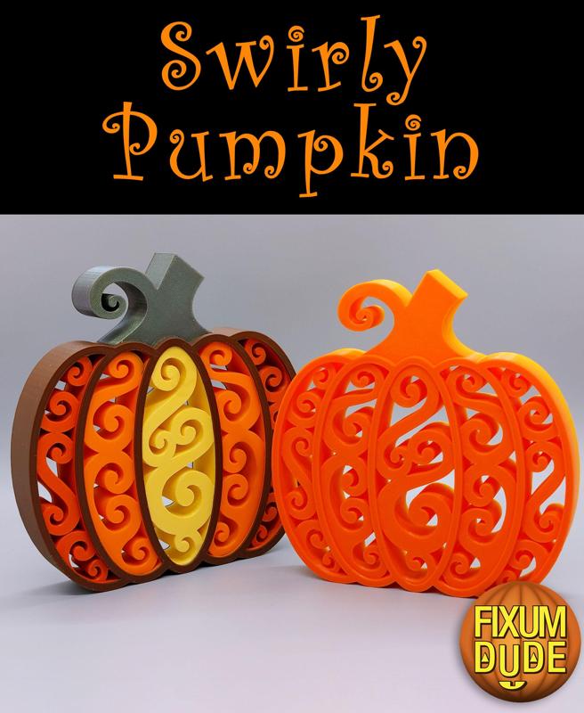 Swirly Pumpkin Decoration