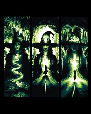 Fan Art of the Musical Wicked - All paths lead to the Green Witch - Set of bookmarks