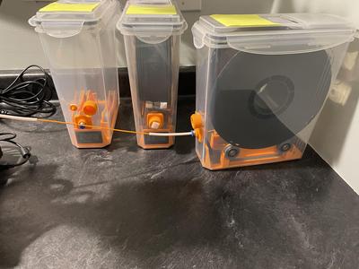 Updated Cereal Dry Box (Plastic House) & Filament Holder