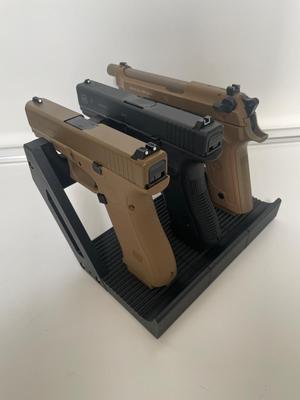 Modular pistol/gun rack "lite" (Glock, Sig, Ruger)