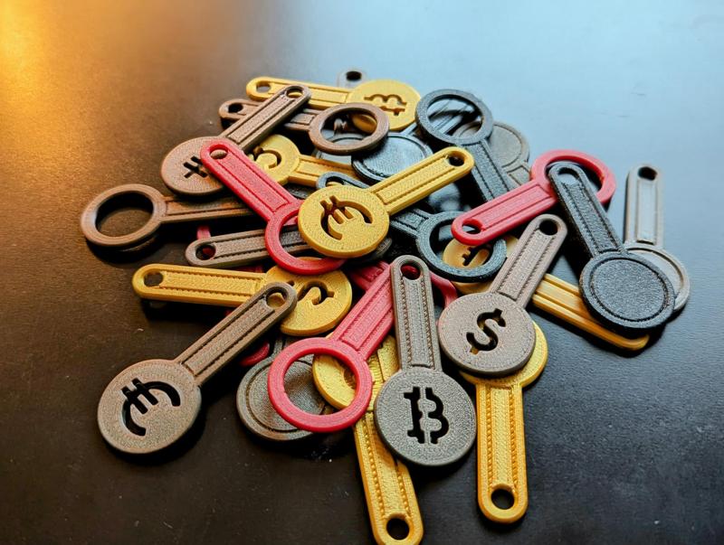 Removeble Cart Coin Keychain