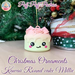 Christmas Ornaments Kawaii Round cake Millie