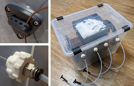 IKEA SAMLA Drybox set with magnetic silica holder