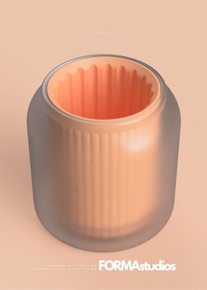 Planter / Pen Cup - FORMAstudios P007 - translucent and regular version