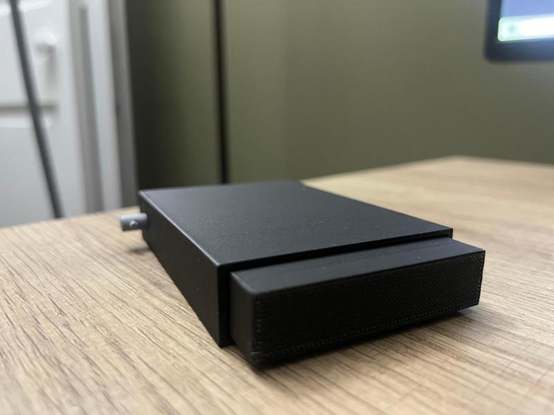 Secure Simple Sliding Box with Locking Travel Pin