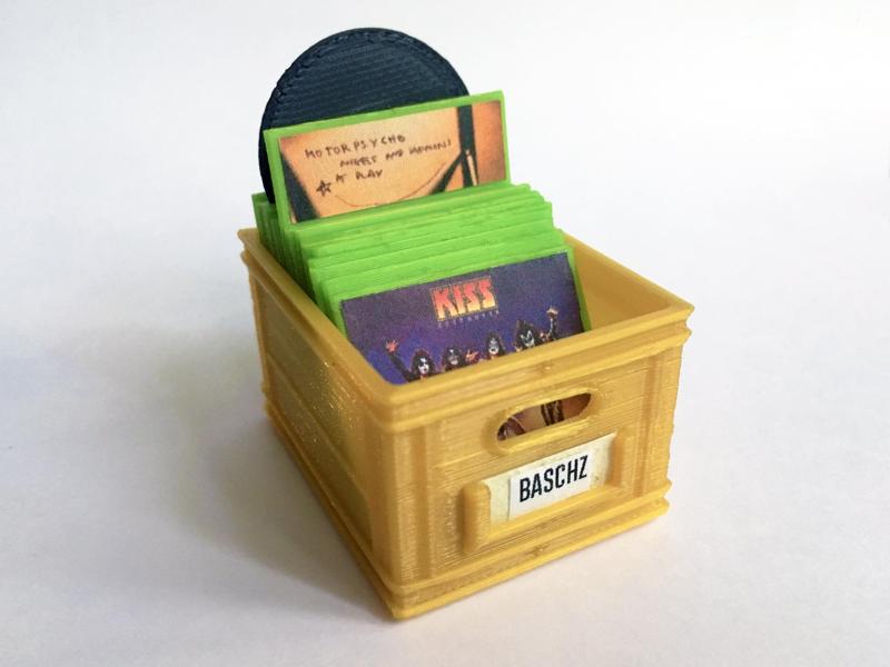 Mini Milkcrate - with Vinyl Record Collection