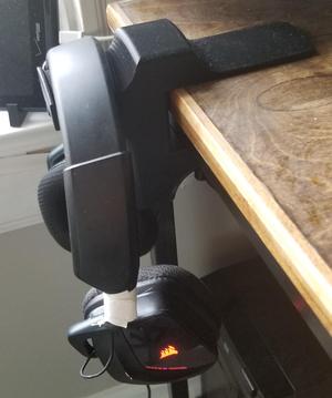 Desk Clamp Headphone Holder