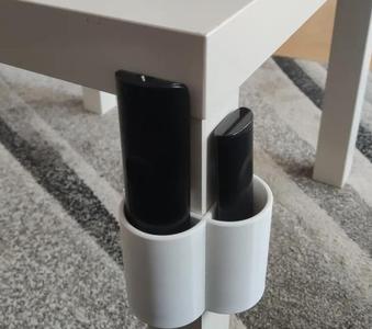 TV remote holder for IKEA LACK table